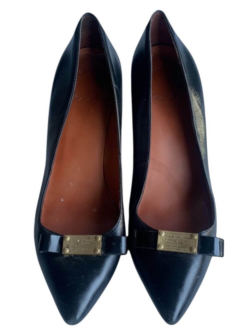 Marc by Marc Jacobs Black Patent‎ Leather Heels Women’s Size 37 Dress Shoes